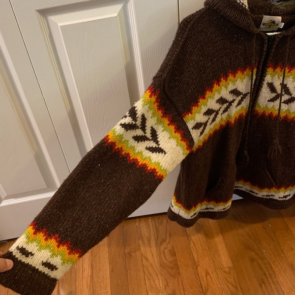 Earthragz Zip-up Knit Wool 50-50 Hoodie - Picture 9 of 9